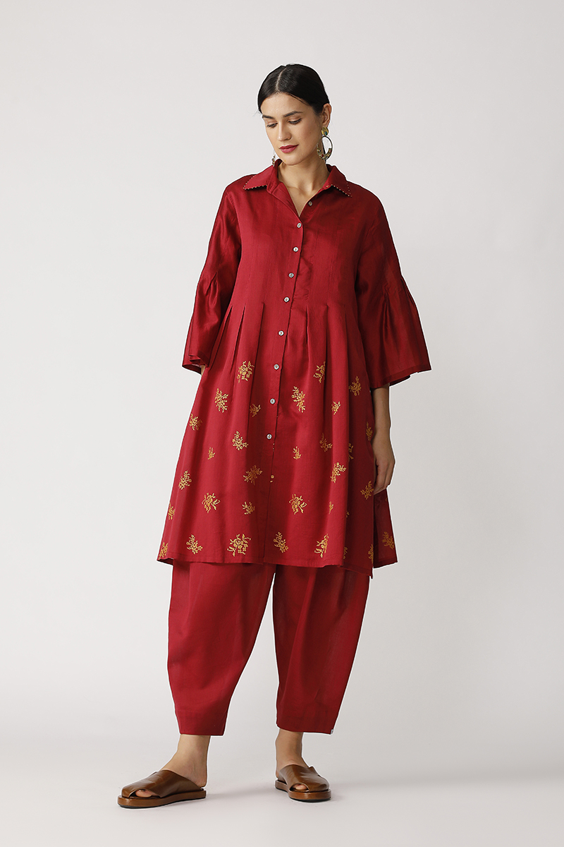 Salto Embroidered Tunic Dress